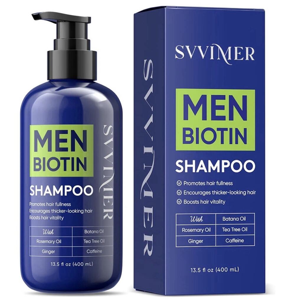 Hair Growth Biotin Thickening Shampoo For Men Rosemary Tea Tree Sealed 13.5 Oz